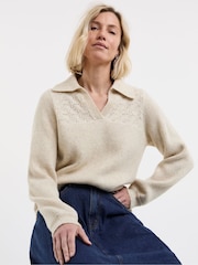 JD Williams Pointelle Henley-Strickpullover - Bild 2 von 4