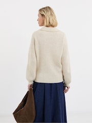 JD Williams Pointelle Henley-Strickpullover - Bild 3 von 4