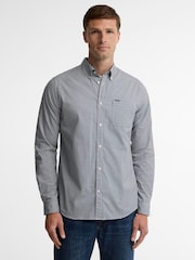 Barbour® Navy Harbourwall Tailored Gingham Shirt - Image 1 of 4