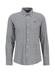 Barbour® Olive Green Finkle Tailored Gingham Shirt - Image 9 of 10