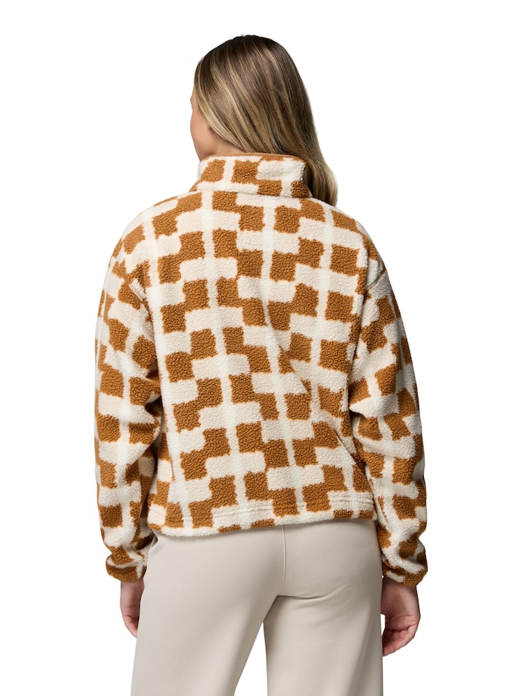 Polaires marron imprimées courtes à demi-boutons Columbia Helvetia™ II - Image 2 sur 5