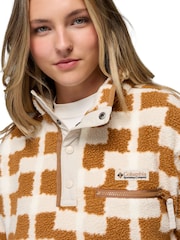 Polaires marron imprimées courtes à demi-boutons Columbia Helvetia™ II - Image 4 sur 5