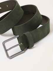 FatFace Green Plain Nubuck Belt - Image 2 of 3