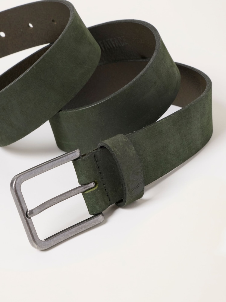 FatFace Green Plain Nubuck Belt - Image 2 of 3