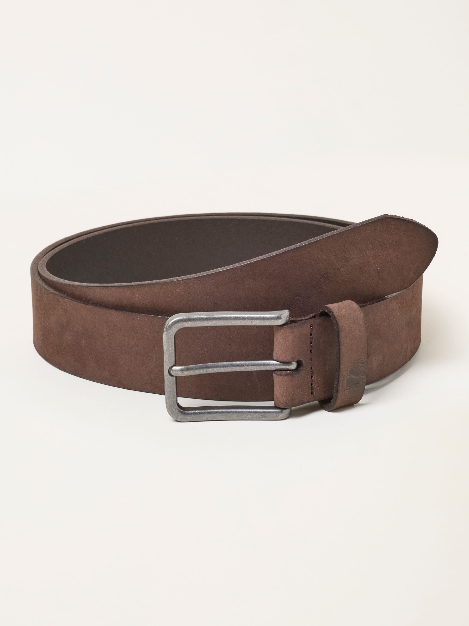 Fat Face Men's Brown Fatface Plain Nubuck Belt