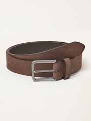 FatFace Brown Plain Nubuck Belt - Image 1 of 1