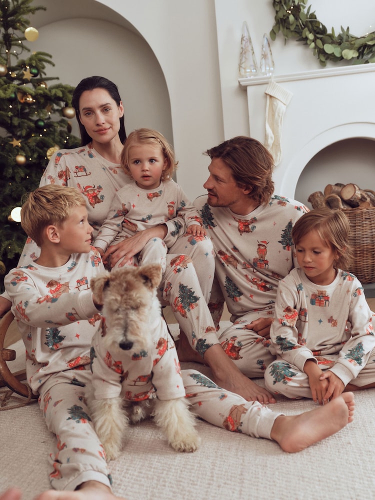 Oatmeal Hamish Matching Family Christmas Pyjamas (9mths-16yrs) - Image 2 of 11