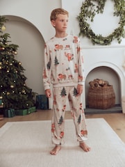 Oatmeal Hamish Matching Family Christmas Pyjamas (9mths-16yrs) - Image 3 of 11