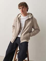 Бейтарап тас - Borg Lined Zip Through Hoodie - 12суретінің 2 суреті