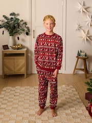 Red Wallace & Gromit Christmas Matching Family Pyjamas (1.5-16yrs) - Image 1 of 4