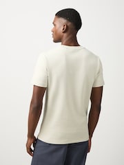 Stone Neutral Slim Fit Motionflex Soft Heavyweight T-Shirt - Image 3 of 7