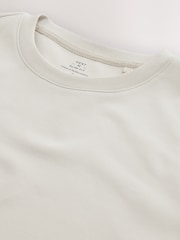 Stone Neutral Slim Fit Motionflex Soft Heavyweight T-Shirt - Image 6 of 7
