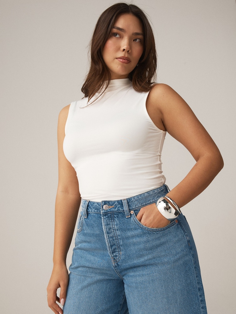 Bleu moyen - Short Hourglass Bermuda en jean Jorts - Image 2 de 7