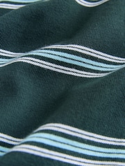 Green Striped Heavy Weight T-Shirt - Image 6 of 7
