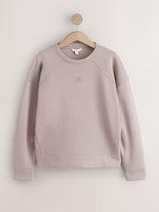 Mocha Crew Neck Logo Sweatshirt - Image 5 of 7
