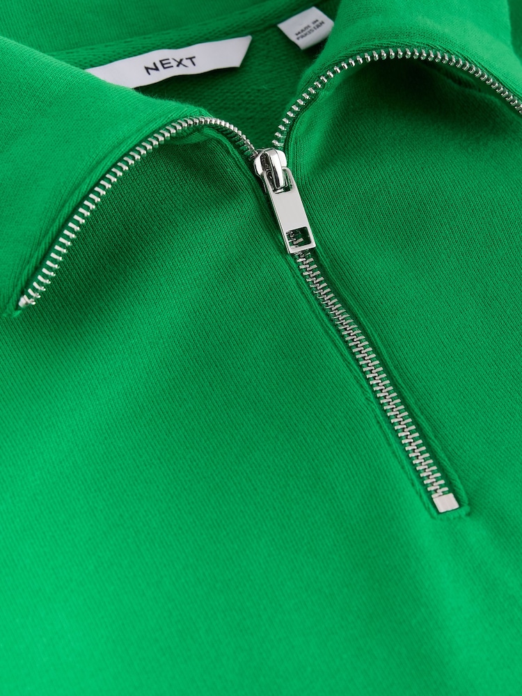 Green Quarter Zip Sweatshirt - Image 10 of 10