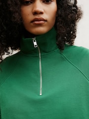 Green Quarter Zip Sweatshirt - Image 7 of 10