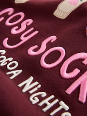 Burgundy Red Autumnal Graphic Sweatshirt - Image 6 of 6