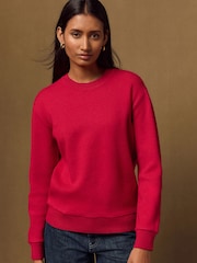 Red Crew Neck Knit Look Jumper - Image 4 of 9