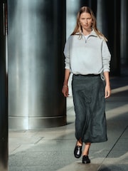 Grey Quarter Zip Sweatshirt - Image 3 of 5