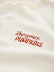 Cream Pumpkin Graphic Knitted Jumper - Image 10 of 11
