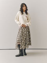 Cream Pumpkin Graphic Knitted Jumper - Image 4 of 11