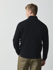 Noir/Gris - Essential Textured Quarter Zip Jumper 2 Pack - Image 6 de 10