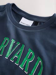 Navy Relaxed Fit Layered Long Sleeve T-Shirt - Image 7 of 9