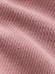 Purple Ribbed Henley Layer Long Sleeve Top - Image 7 of 7