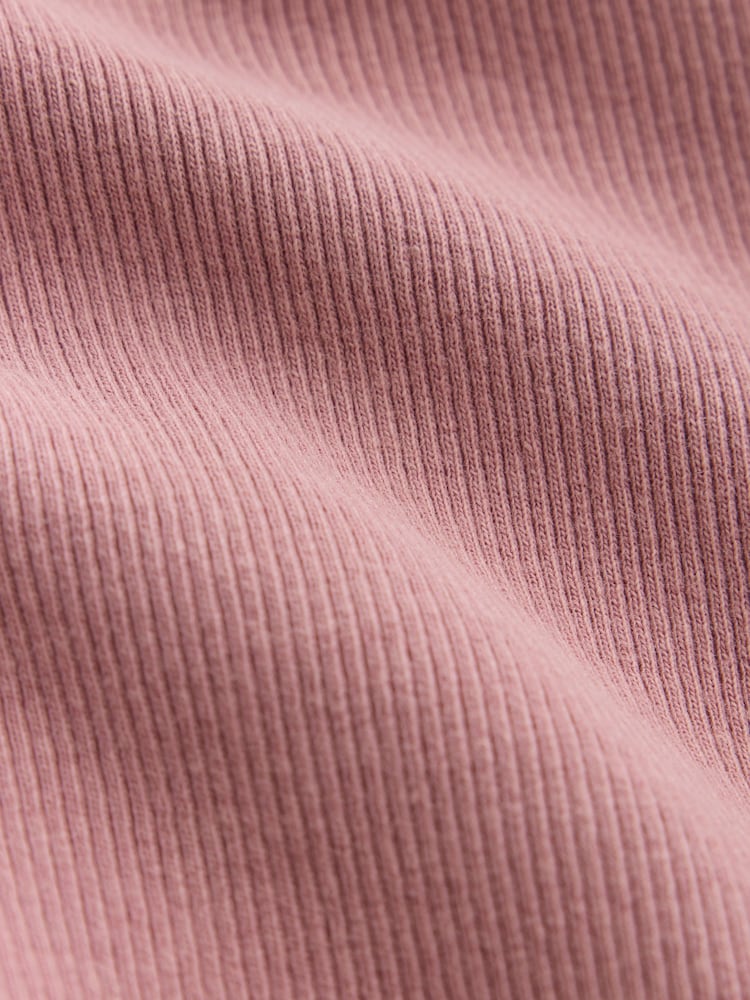 Purple Ribbed Henley Layer Long Sleeve Top - Image 7 of 7 Purple Ribbed Henley Layer Long Sleeve Top - Image 7 of 7