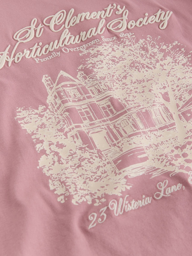 Pink Long Sleeve Crew Neck T-Shirt - Image 9 of 9 Pink Long Sleeve Crew Neck T-Shirt - Image 9 of 9