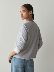 Grey Long Sleeve Crew Neck T-Shirt - Image 4 of 7