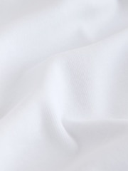 White Long Sleeve High V-Neck T-Shirt - Image 7 of 8