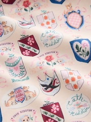 Cath Kidston Ecru Crest Print Button Through Pyjamas Set - Image 7 of 10