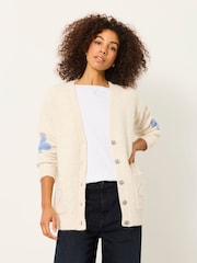 FatFace Heart Knitted Longline Cardigan - Slika 1 od 6