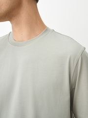 Sage Green Regular Fit Signature SUPIMA® Cotton Crew Neck T-Shirt - Image 5 of 5