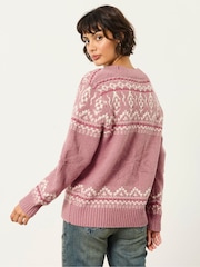 FatFace Ski Christmas Cardigan - 3 paveikslėlis iš 7