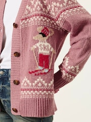 FatFace Ski Christmas Cardigan - 4 paveikslėlis iš 7