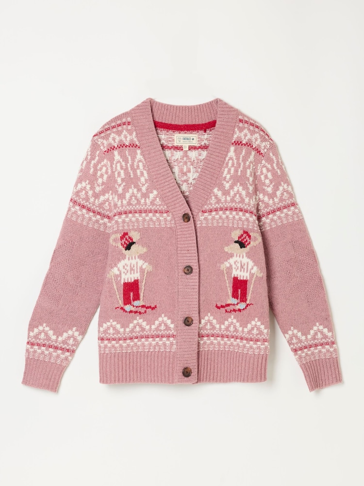 FatFace Ski Christmas Cardigan - 7 paveikslėlis iš 7
