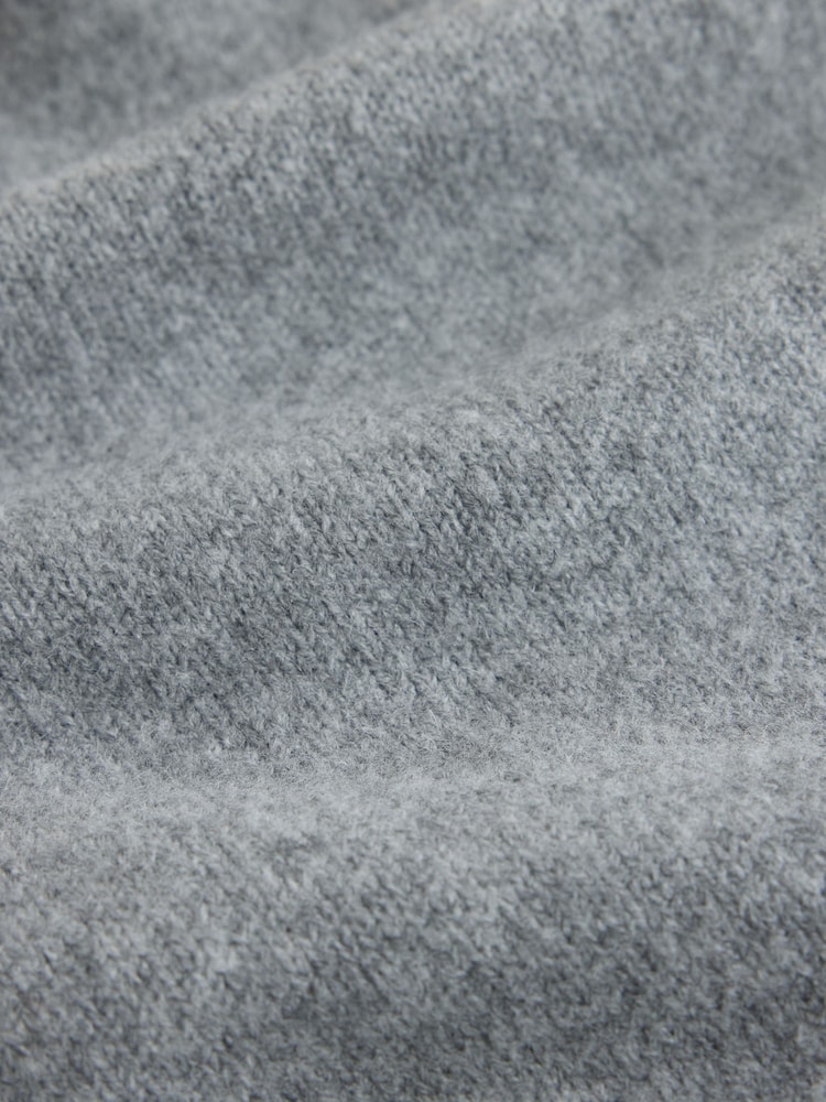 Grey Short Sleeve Knit 2 in 1 Mini Dress - Image 7 of 7