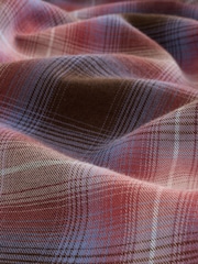 Pink/Brown Check Flannel Oversized Shirt - Image 2 of 3