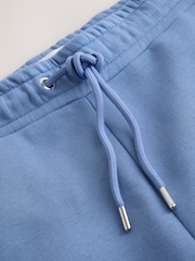 Blue Jersey Side Stripe Jort Shorts - Image 2 of 4