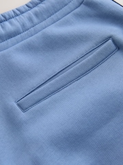 Blue Jersey Side Stripe Jort Shorts - Image 4 of 4