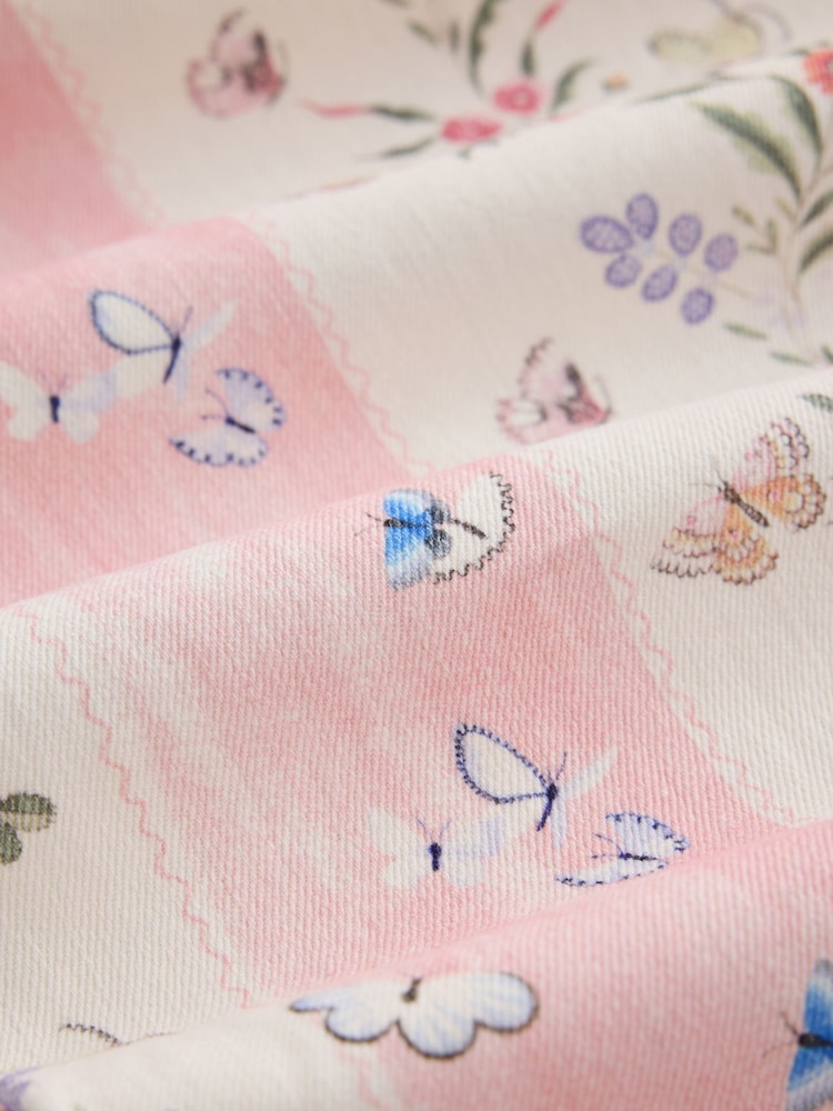 Cath Kidston Pink Stripe Floral Wide Leg Jeans - Image 4 of 4 Cath Kidston Pink Stripe Floral Wide Leg Jeans - Image 4 of 4