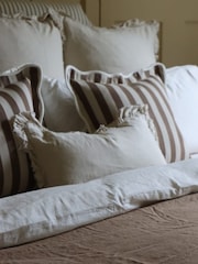 Ellenvale Interiors Brown Chloe Scalloped Edge Cushion Cover 45x45 - Image 3 of 4