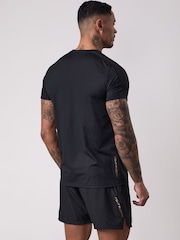 Gym King Black Fight Division Debossed Training T-Shirt - Image 2 of 4