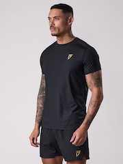 Gym King Black Fight Division Debossed Training T-Shirt - Image 3 of 4