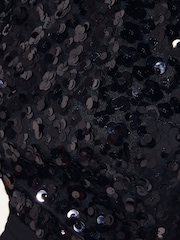 Friends Like These Short Sleeve Floral Sequin Jumpsuit - صورة 5 من 5