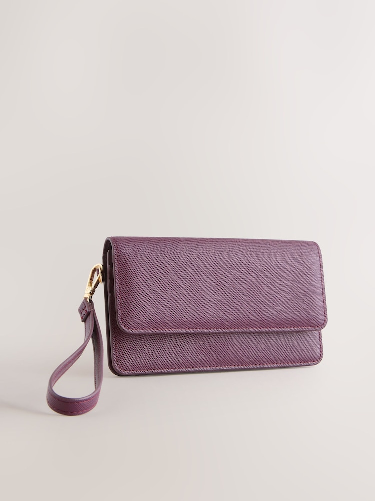 Berry Red Foldover Wristlet Purse - Image 1 of 5 Berry Red Foldover Wristlet Purse - Image 1 of 5