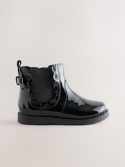 Black Bow Detail Chelsea Ankle Boots - Image 2 of 5